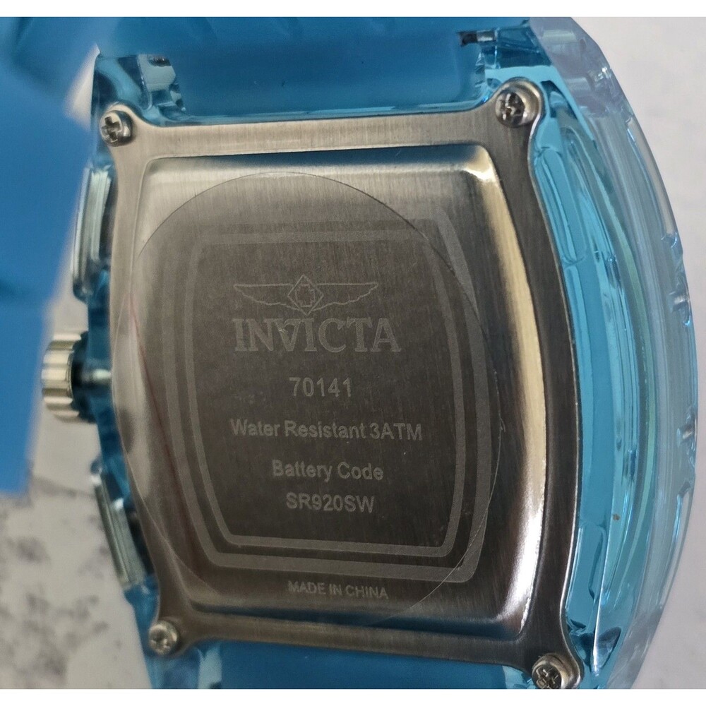 Invicta S1 Rally Mens 42mm Light Blue Carbon Chronograph Watch 70141 Brand New - Picture 5 of 5